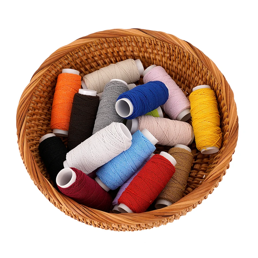 Sewing Machine Yarn - 18-kolorowa, ultracienka, elastyczna nić o grubości