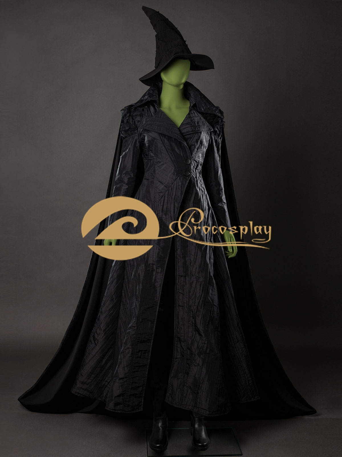 Sewing Velvet Fabric - Kostium Elphaby Czarny Strój Cosplay Damski