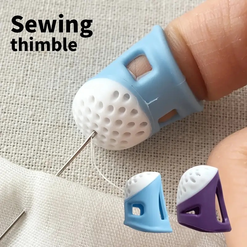 Button Hole Cutter - 2-pak antypoślizgowych naparstków do szycia, miękki