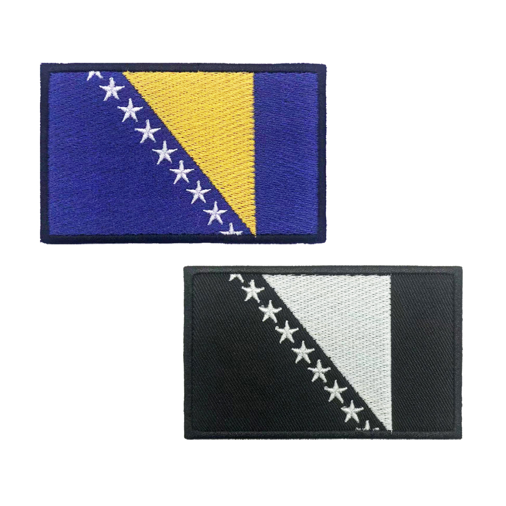 Velcro Sew On - 1PC Flaga Bosnyki i Hercegowiny Naszywka