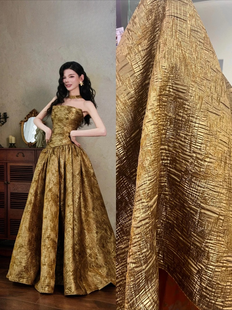 Brązowo-brązowa, teksturowana, – Vintage Sewing Textile recenzja i cena