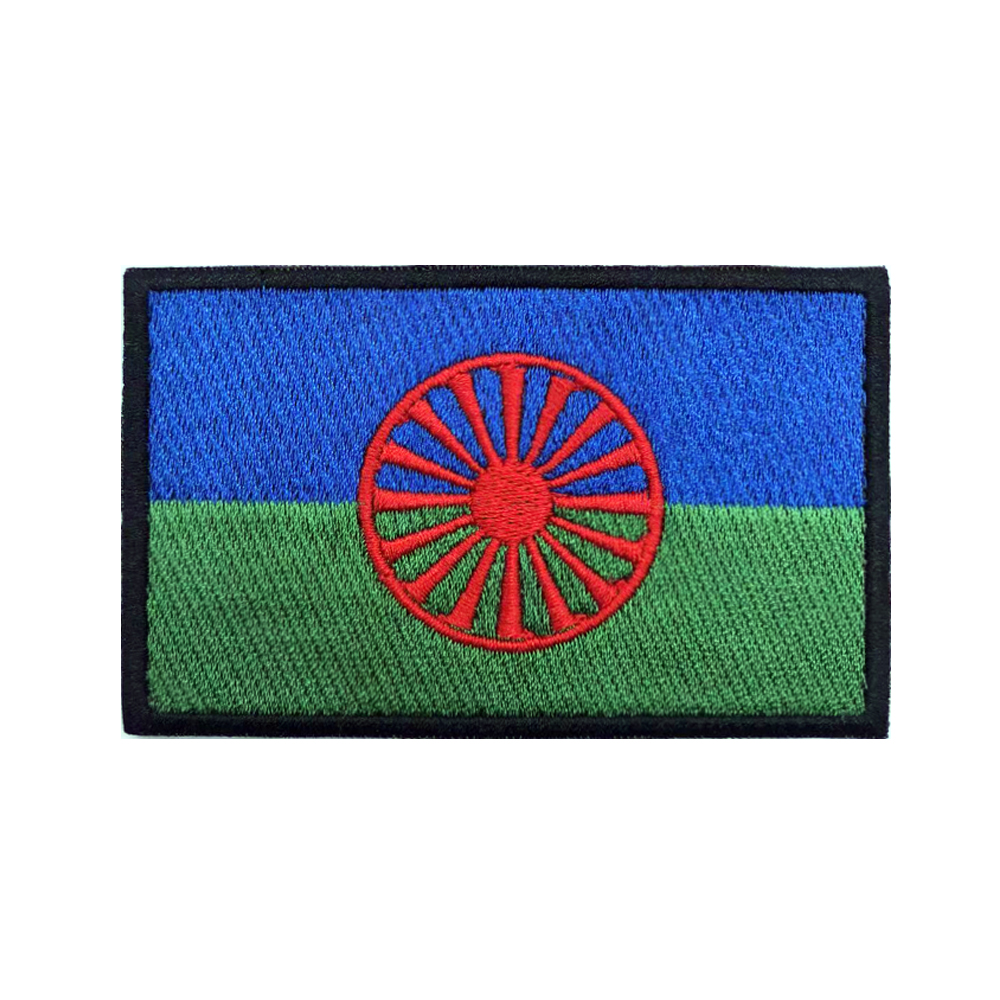 Rom Gypsy Flaga Romów Naszywki – Velcro Sew On recenzja i cena